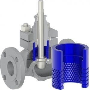 ST-1 Single stage anti cavitation trim control valve